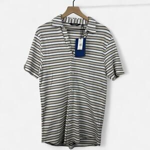 Nwt kenneth cole striped knit button up shirt